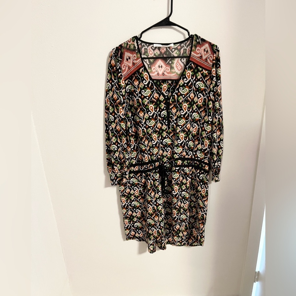 Veronica Beard Black Multicolor Printed Mini Dress - image 4